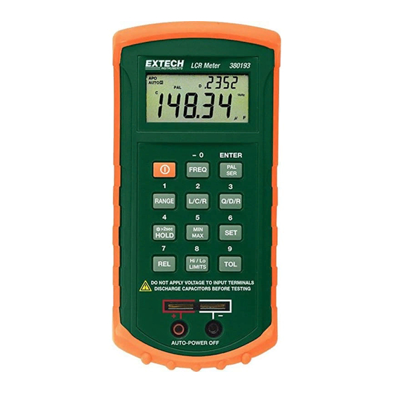 Extech Instruments 380193 Benutzerhandbuch