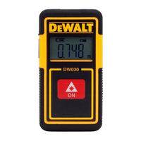 DeWalt DW030PL-XJ Betriebsanleitung