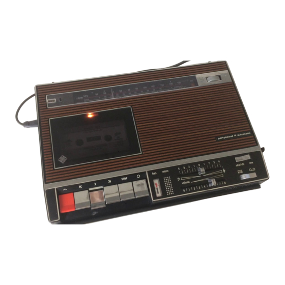 Telefunken partyound R automatic Bedienungsanleitung