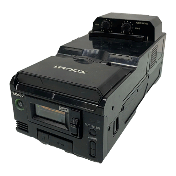 Sony PMW-RX50 Bedienungsanleitung