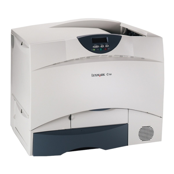 Lexmark C750 Bedienungsanleitung