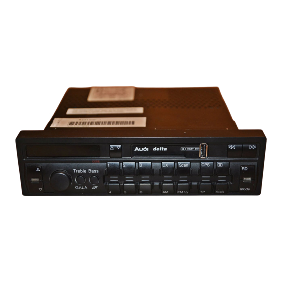 Blaupunkt AUDI DELTA CC Serviceanleitung