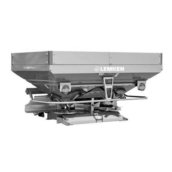 LEMKEN SPICA 8/900 Bedienungsanleitung