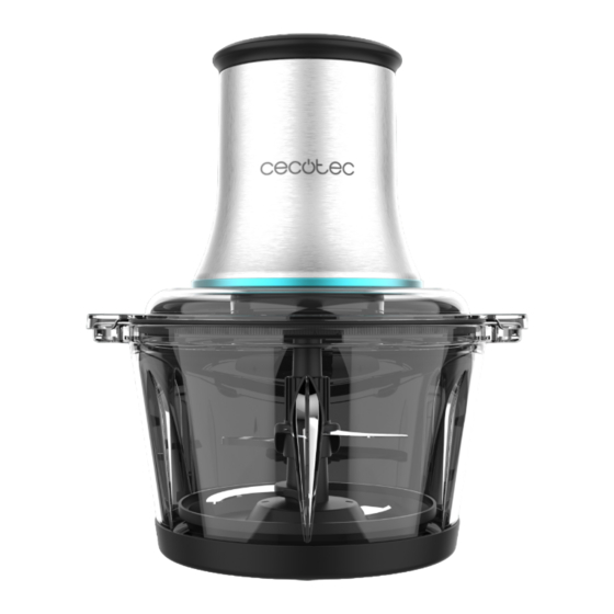 cecotec CHOPBEAT 2000 VINDALOO GLASS Bedienungsanleitung
