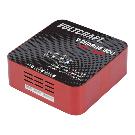 VOLTCRAFT V-CHARGE ECO LIPO 4000 Bedienungsanleitung