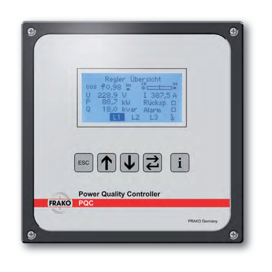 FRAKO Power Quality Controller PQC Betriebsanleitung