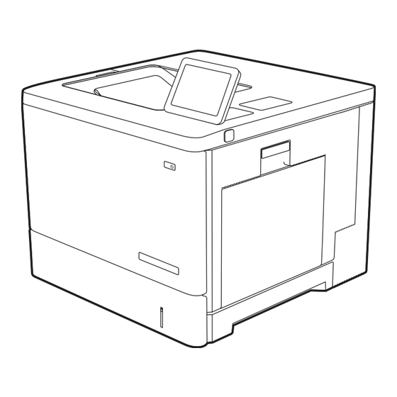 HP Color LaserJet Enterprise M554-Serie Installationshandbuch