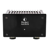 Pro-Ject Audio Systems Pro-Ject Phono Box SE Bedienungsanleitung