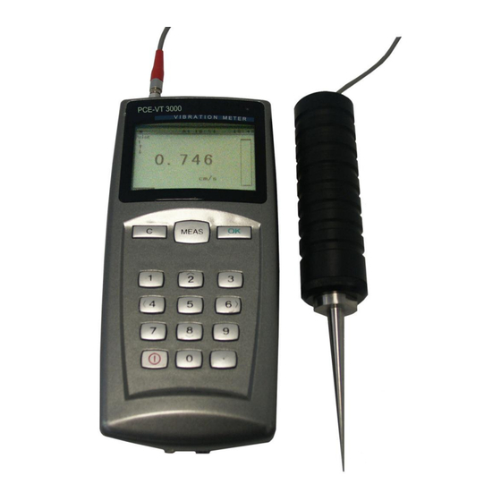 PCE Instruments PCE-VT3000 Bedienungsanleitung