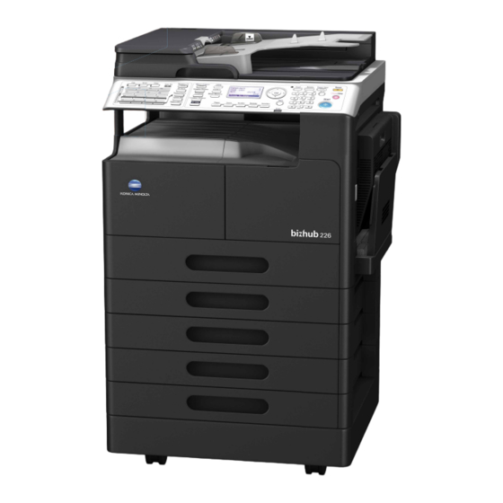 Konica Minolta bizhub 226 Bedienungsanleitung