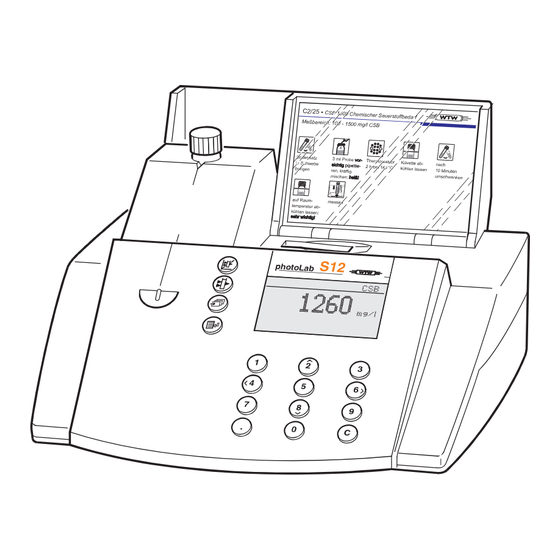 wtw photolab s12 Bedienungsanleitung