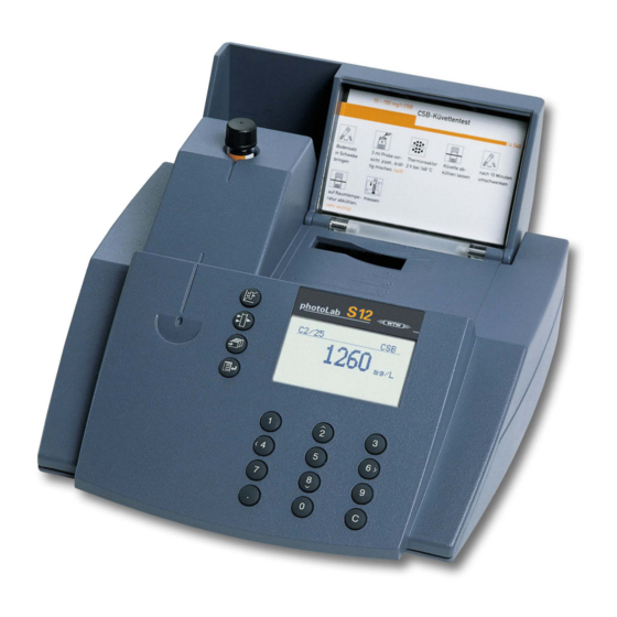 wtw photoLab S12 Bedienungsanleitung