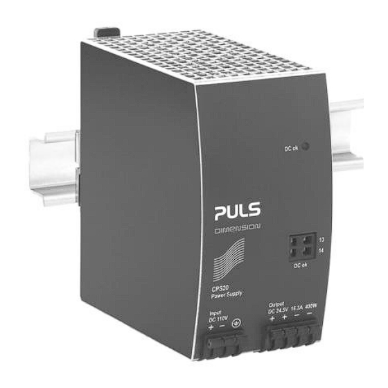 PULS DIMENSION CPS20.241-60 Anleitung
