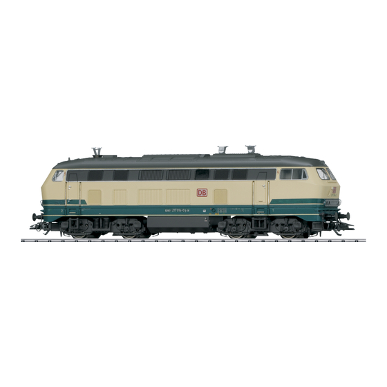 Trix BR 217 Bedienungsanleitung