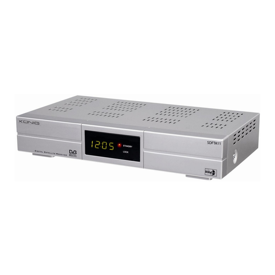 Konig Electronic SDFTA11 Anleitung