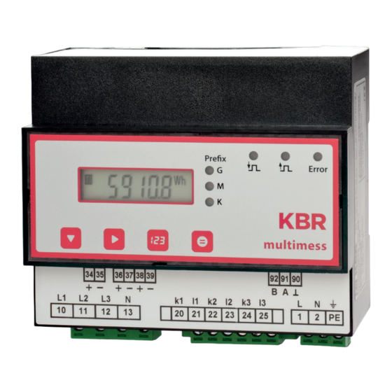 KBR multimess D6 Bedienungsanleitung