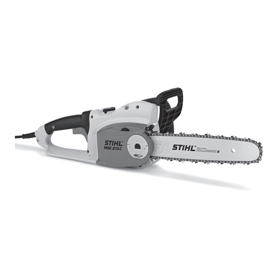 Stihl MSE 210 C Gebrauchsanweisung Und Sicherheitsvorschriften