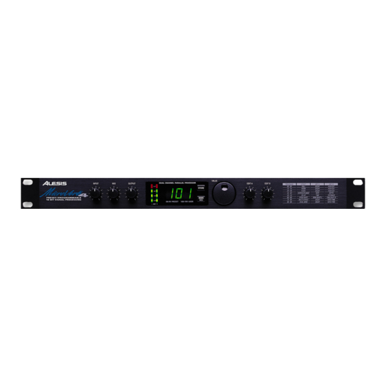 Alesis Microl verb4 Bedienungsanleitung