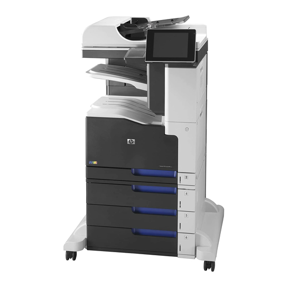 HP LASERJET ENTERPRISE 700 COLOR MFP M775dn Benutzerhandbuch