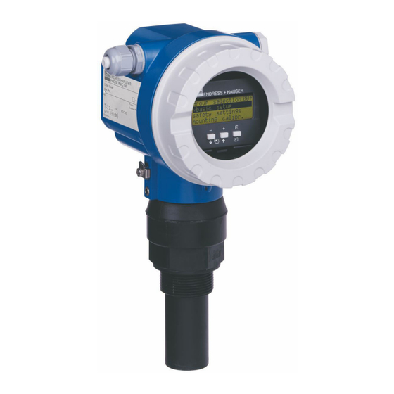 Endress+Hauser Prosonic M FMU40 HART Betriebsanleitung
