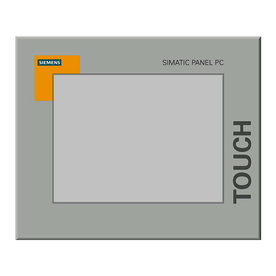 Siemens SIMATIC HMI Gerätehandbuch