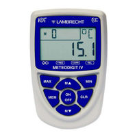 Pce Instruments METEODIGIT IV Bedienungsanleitung