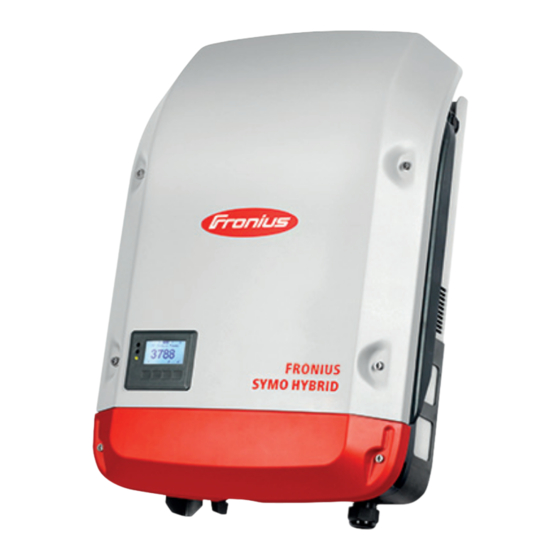 Fronius Symo Hybrid Installationsanleitung