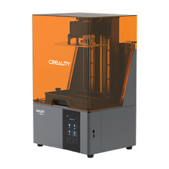 Creality HALOT-SKY CL-89 Schnellinstallations-Anleitung