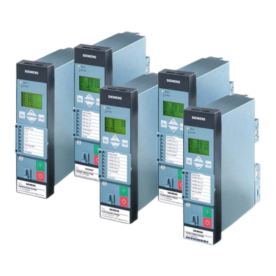 Siemens SIPROTEC Compact 7SD80 Handbuch