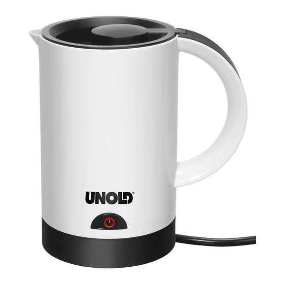 Unold Latte Presto Bedienungsanleitung