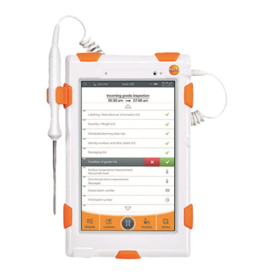 testo 250 Kurzanleitung