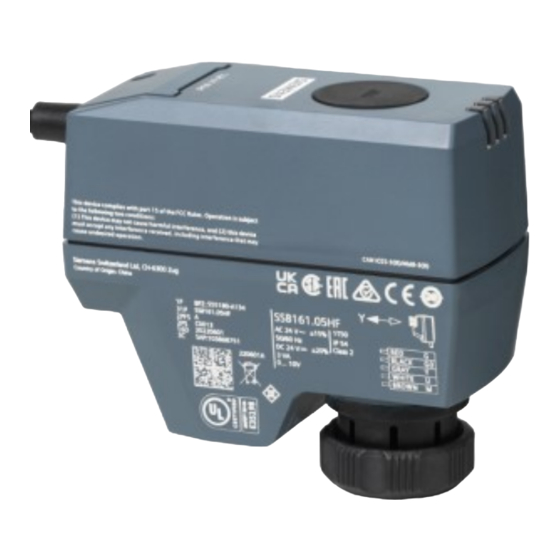 Siemens SSF161.05HF Bedienungsanleitung