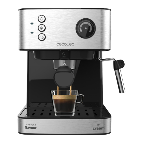 cecotec POWER ESPRESSO 20 PROFESSIONALE Bedienungsanleitung
