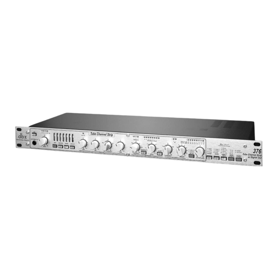 dbx 376 Bedienungsanleitung
