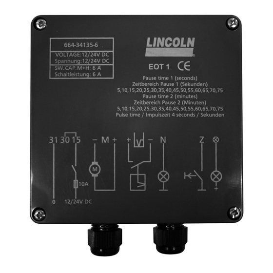 Lincoln EOT1 Benutzerinformation