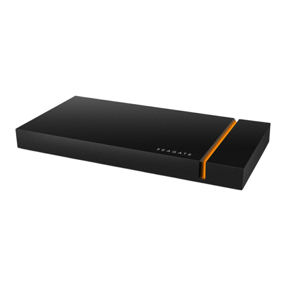 Seagate FireCuda Gaming SSD Bedienungsanleitung