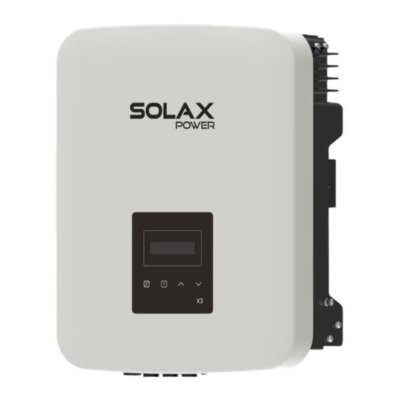 SolaX Power X3-MIC-10KW-G2 Bedienungsanleitung