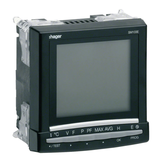 hager SM103E Bedienungsanleitung