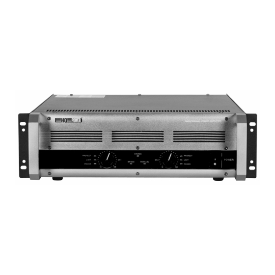 HQ Power VPA2600MB Bedienungsanleitung