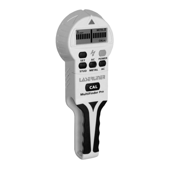 LaserLiner MultiFinder Pro Bedienungsanleitung