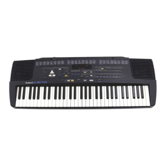 Roland E-16 Bedienungsanleitung