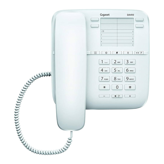 Gigaset DA410 Kurzanleitung