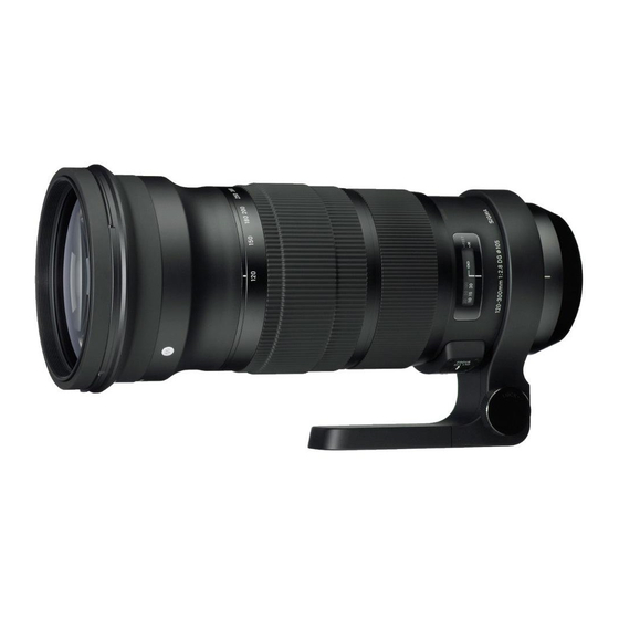 Sigma 120-300mm F2.8 DG OS HSM Anleitung