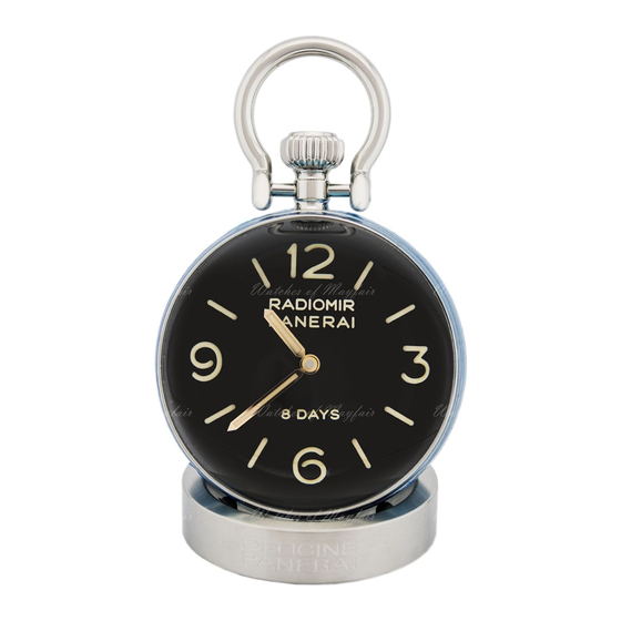 Panerai TABLE CLOCK Gebrauchsanleitung