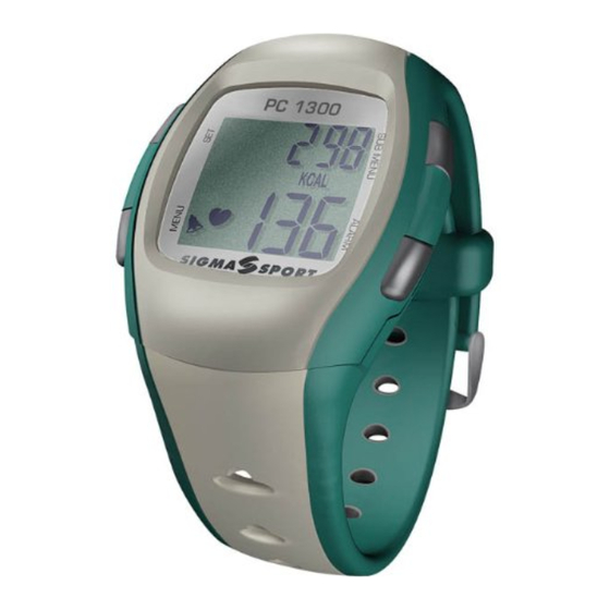 SIGMA SPORT PC 1300 Bedienungsanleitung