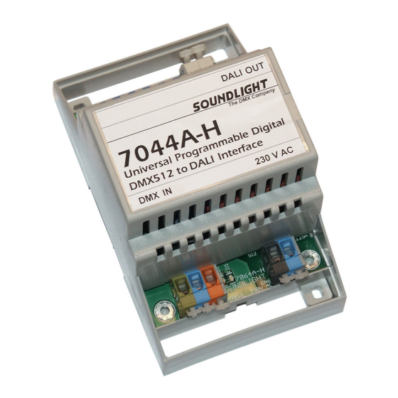 SoundLight DMX512 Bedienungsanleitung