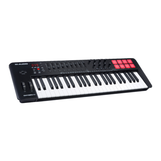 M-Audio OXYGEN49 Schnellstartanleitung