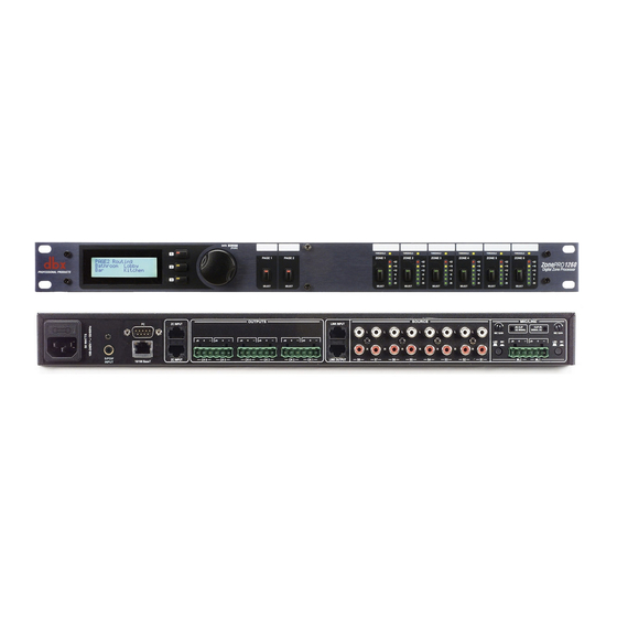 dbx Zone Pro 640 Bedienungsanleitung