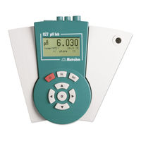 Metrohm 827 pH lab Handbuch