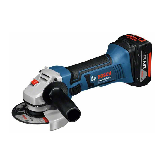 Bosch GWS 18 V-LI Professional Originalbetriebsanleitung